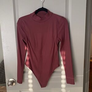 Girlfriend Collective Plum Long Sleeve Bodysuit
